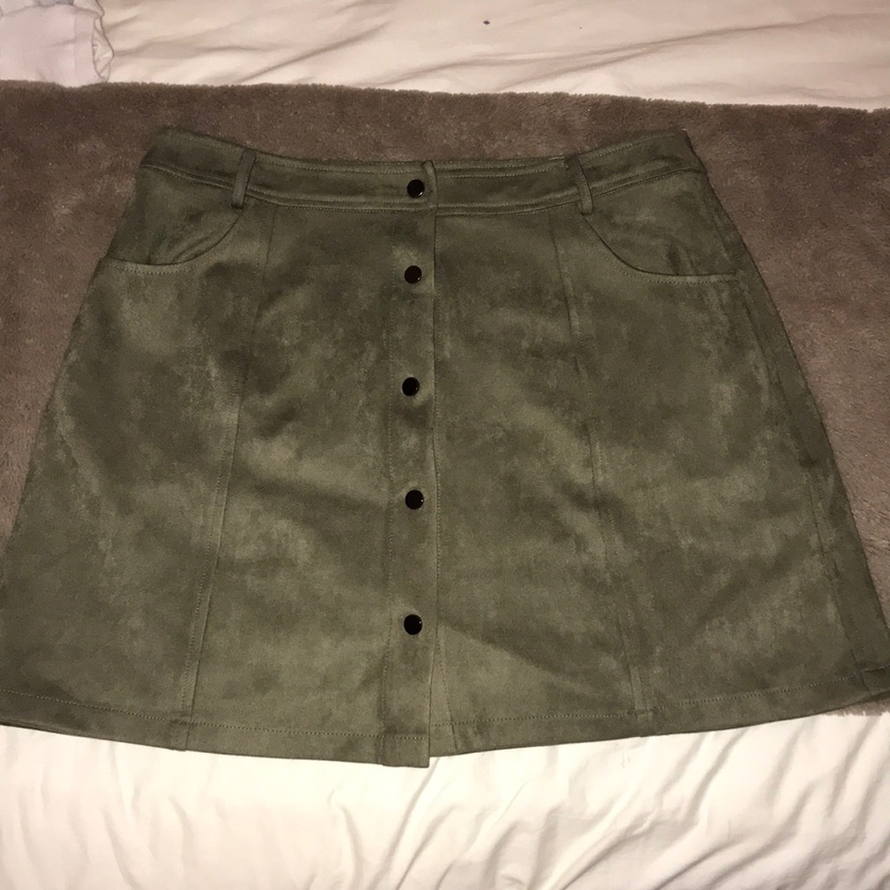 Green skirt